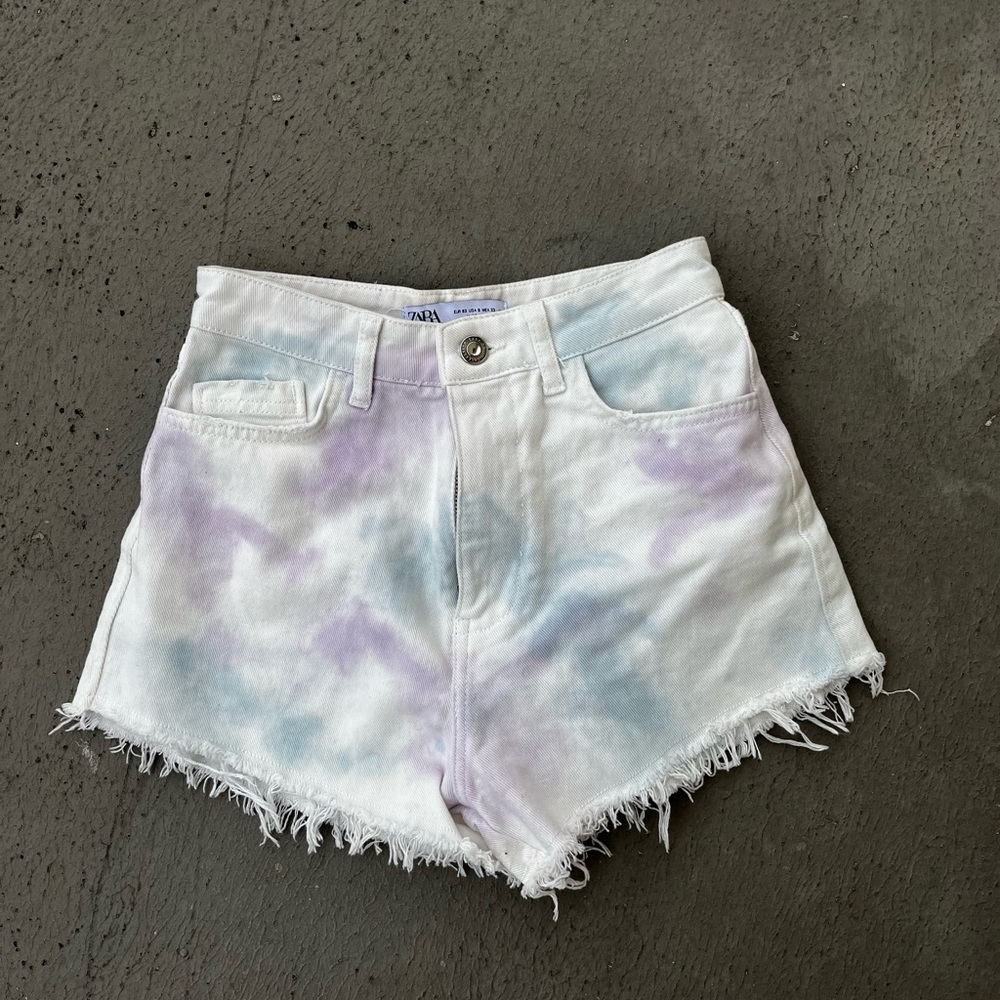 Zara Multicoloured Te-Dye shorts